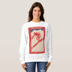 Vintages Skigebiet Quebec Sweatshirt