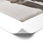 Vintages Skikiamge, Skischuhmücke Poster (Ecke)