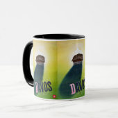 Vintages Skiplakat, Davos Tasse (Vorderseite Links)
