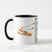 Vintages Skiplakat, St Pierre de Chartreuse, Tasse (Links)