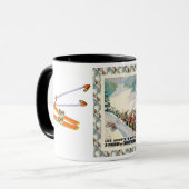 Vintages Skiplakat, St Pierre de Chartreuse, Tasse (Vorderseite Links)