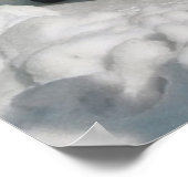 Vintages Skiposter, Auto zur Piste Poster (Ecke)