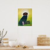 Vintages Skiposter, Davos Poster (Küche)