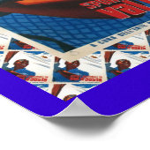 Vintages Skiposter, Italien, Aostatal Poster (Ecke)