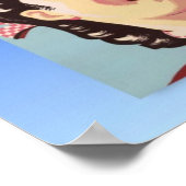 Vintages Skiposter, Quebec, Winterwunderland Poster (Ecke)