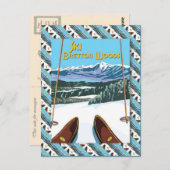 Vintages Skiposter, Ski Bretton Woods Postkarte (Vorne/Hinten)