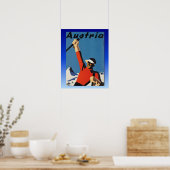 Vintages Skiposter, Ski Österreich Poster (Küche)