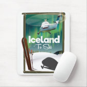 Vintages Skipposter in Island Mousepad (Mit Mouse)