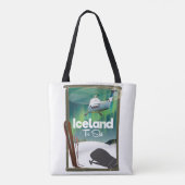 Vintages Skipposter in Island Tasche (Rückseite)