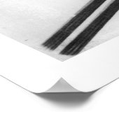 Vintages Skizentrum, Behalt Springen Poster (Ecke)