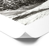 Vintages Skizentrum, endlich Skilifte Poster (Ecke)