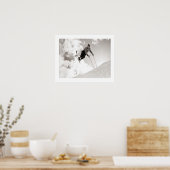 Vintages Skizentrum, Skitouren Poster (Küche)