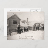 Vintages Skizentrum, Studentensportzentrum Postkarte (Vorne/Hinten)