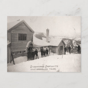 Vintages Skizentrum, Studentensportzentrum Postkarte