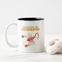 Vintages Skorpio Zodiac Star Astrologie Phantastis Zweifarbige Tasse