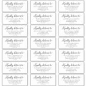 Vintages Skript-Gästeschrift Aufkleber (Vorderseite)