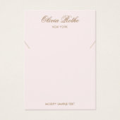 Vintages Skript, hellrosa Nekklasseanzeige (Vorderseite)