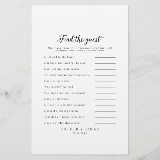 Vintages Skript Suchen Sie die Gästekarte Flyer (Vorne)