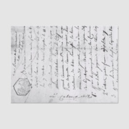 Vintages Skripthandschreiben Seidenpapier