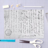 Vintages Skripthandschreiben Seidenpapier (Handwerk)