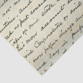 Vintages Skripthandschriftenschreiben Seidenpapier (Ausschnitt)