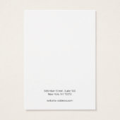 Vintages Skriptweißer Ohranzeigekarte (Rückseite)