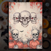 Vintages Skull-Halloween-Dekoupage-Tissue Seidenpapier