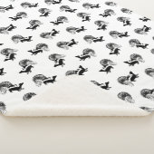 Vintages Skunkmuster CUSTOM HINTERGRUNDFARBE Sherpadecke (3/4)