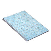 Vintages Sky Blue Notebook Notizblock (Rechte Seite)
