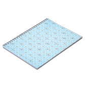 Vintages Sky Blue Notebook Notizblock (Linke Seite)