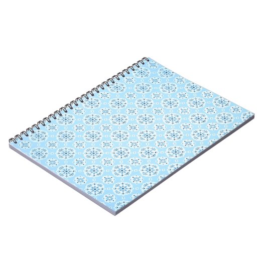 Vintages Sky Blue Notebook Notizblock (Linke Seite)