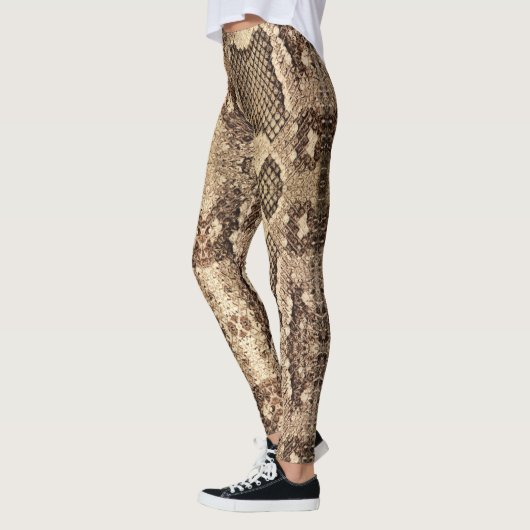 Vintages Snakeskin-Muster Leggings (Links)