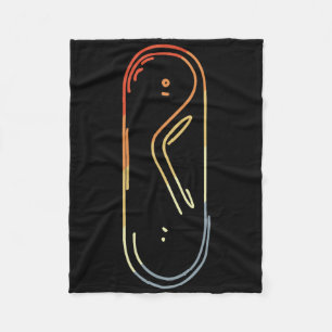 Vintages Snowboard Sketch Alp Snowboarden Fleecedecke