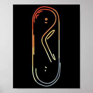 Vintages Snowboard Sketch Alp Snowboarden Poster