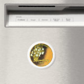Vintages Snowdrop-Cake-Label Magnet (In Situ (Geschirrspüler))
