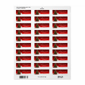 Vintages Snowflake-Holiday-Red-Label (Vorne)