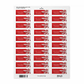 Vintages Snowflake-Holiday-Red-Label (Vorne)