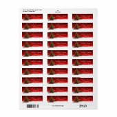 Vintages Snowflake-Holiday-Red-Label (Vorne)