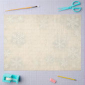 Vintages Snowflake Script Winter Decoupage Seidenpapier (Basteln)