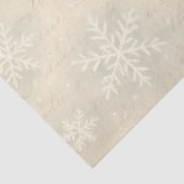 Vintages Snowflake Script Winter Decoupage Seidenpapier (Ausschnitt)
