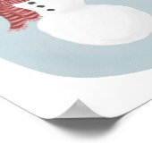 Vintages Snowman Weihnachtsdekor-Poster Poster (Ecke)