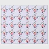Vintages Snowman Wrapping Paper Geschenkpapier (Flach)