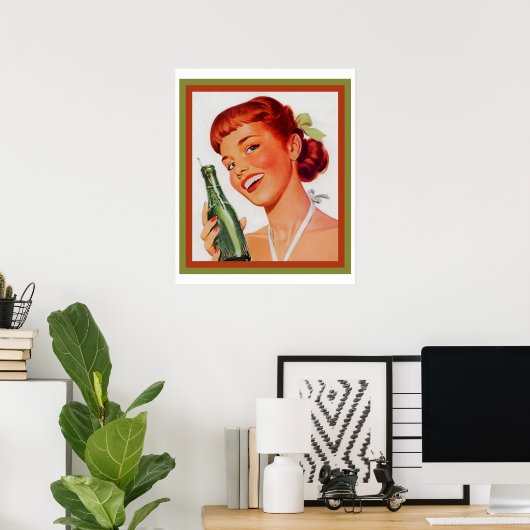Vintages Soda-Werbeplakat Poster (Heimbüro)