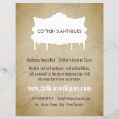 Vintages Sofa, Vintages Papier, Antiquitätenhändle Flyer (Vorne)