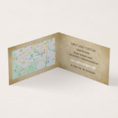 Vintages Sofa, Vintages Papier, Antiquitätenhändle Visitenkarten (Innenseite)