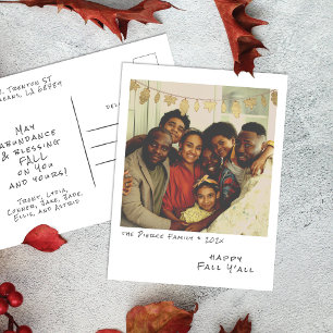 Vintages sofortiges Foto - Dekor von Imitaten, die Feiertagspostkarte