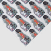 Vintages Soldat-Kinderweihnachtsgewebe Seidenpapier (Ausschnitt)