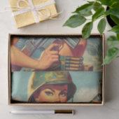 Vintages Soldier-Button Seidenpapier (Geschenk)
