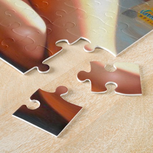 Vintages Sommer-Button-Up-Mädchen Puzzle (Seite)