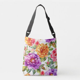 Vintages Sommerblutlicht Florals Tragetaschen Mit Langen Trägern
